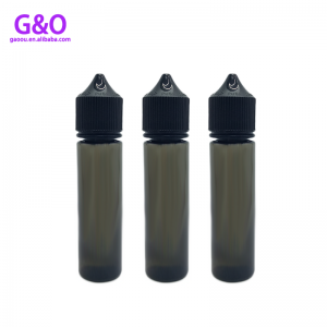 30 ml 60 ml 100 ml fles eenhoorn zwarte mollige gorilla v3 e vloeibare plastic druppelfles 60 ml nieuwe e vloeibare eenhoorn druppelflessen vape flessen